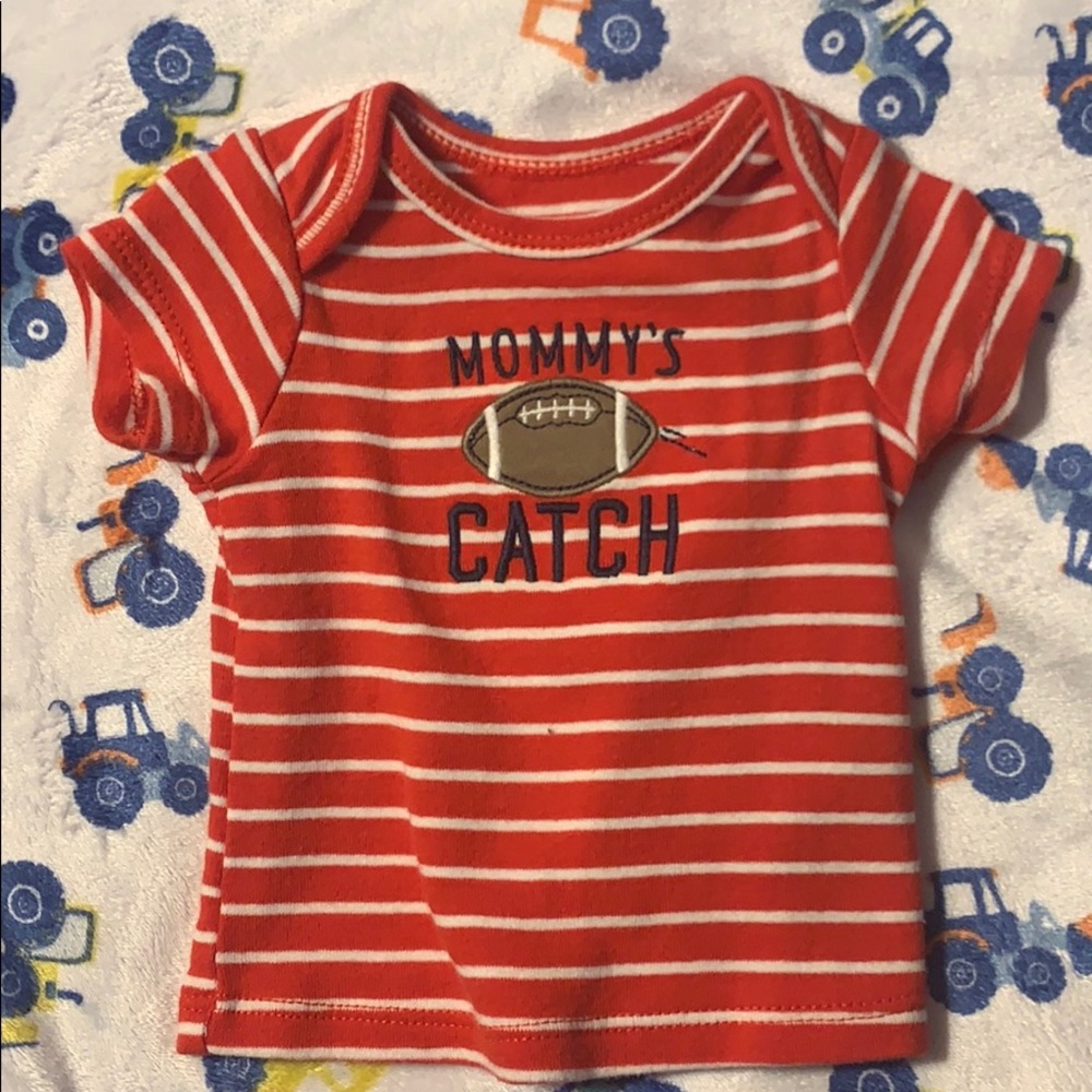 Newborn ‘Mommy’s Catch’ Football Tshirt